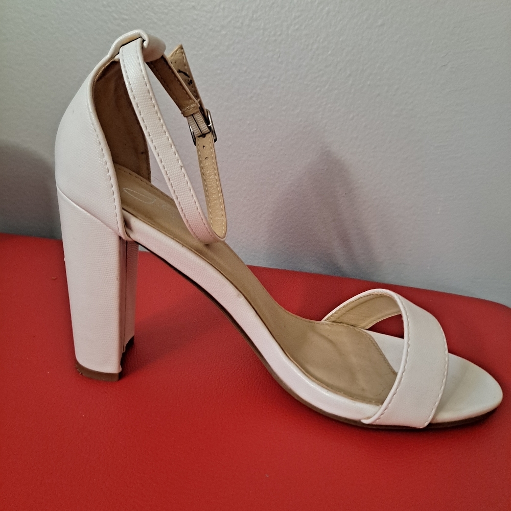 J. Adams Shirley White Heels